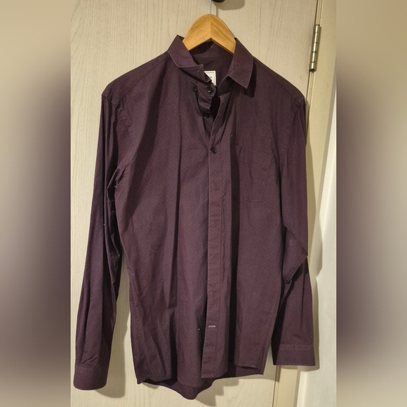 Frank & Oak Purple Casual Button Down Shirt with Modern Aesthetic - Picture 1 of 6